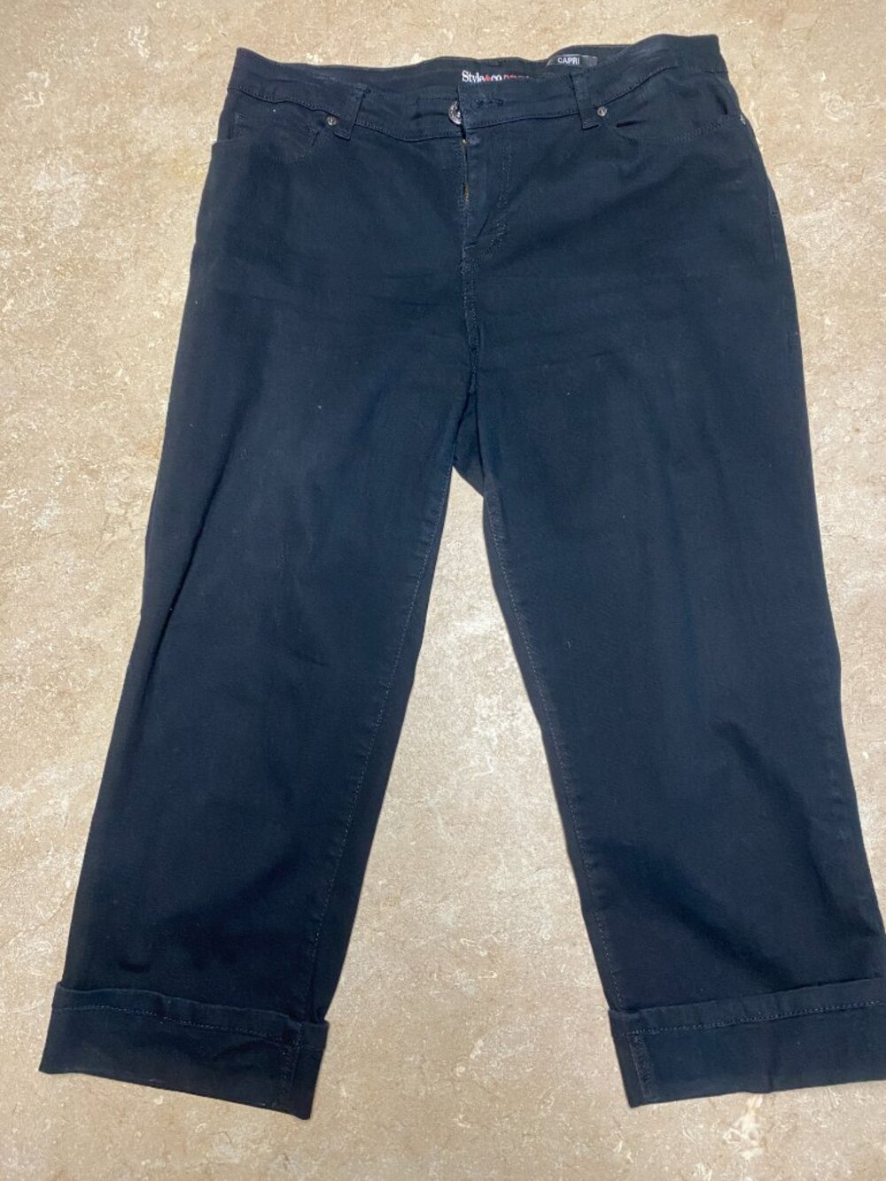 Style & Co. Black Capri Denim Pants